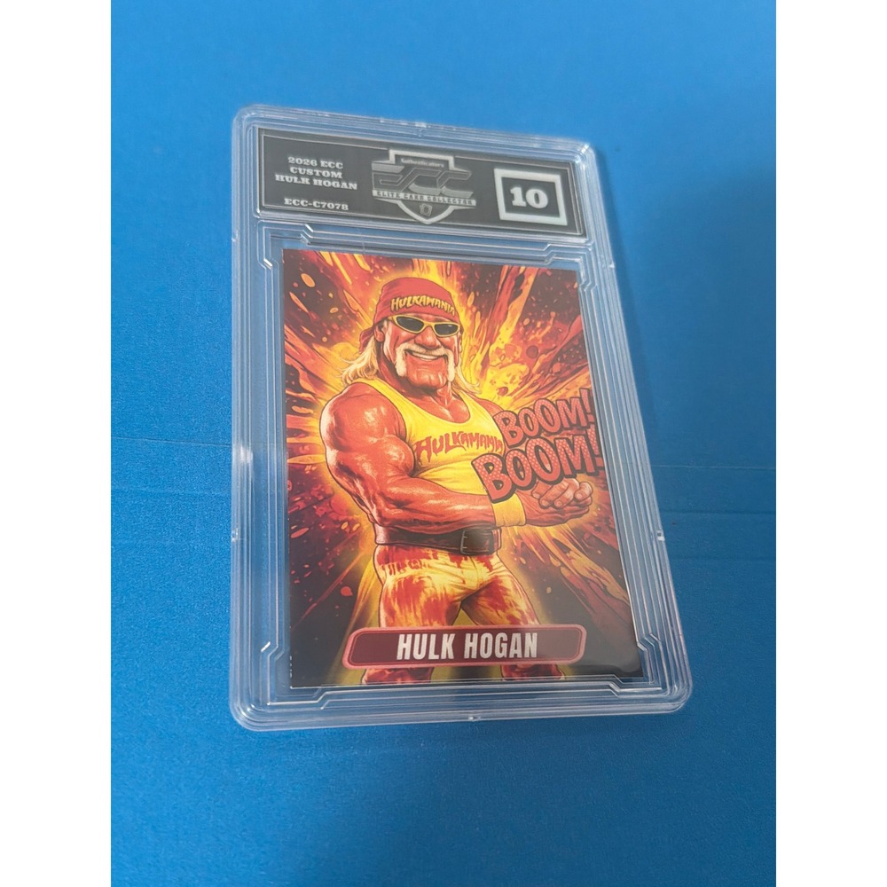 2024 ECC Custom Hulk Hogan Wrestling Card Gem Mint 10 Graded ECC-C7078